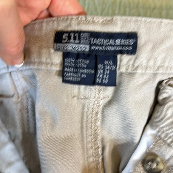 5.11 Tactical Pants 34x32 Tan Khaki Icon Cargo Pockets Pants - Picture 2 of 5
